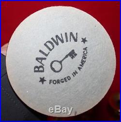 10 Vintage BALDWIN BRASS CANDLE HOLDERS Candlesticks SWIRL BASE Pillar Lot