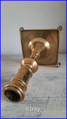 18th C Antique Spanish Candlestick, Antique Brass, Antique Candle Stand Holder