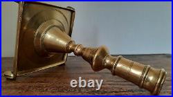 18th C Antique Spanish Candlestick, Antique Brass, Antique Candle Stand Holder