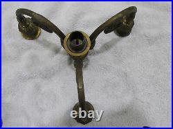 2 Antique Candelabras Austria-Brass Top Parts Only-Restoration