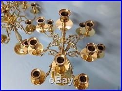2 Baldwin Brass 12 Arm 13 Candle Cups Candelabra 22 Fine Estate Candlesticks