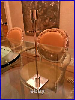 2 Ettore Sottsass for Swid Powell Silver Plated/Brass Candlesticks