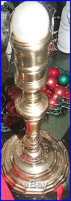 (2) Exquisite Vintage Solid Brass Candlestick Holders/8 10
