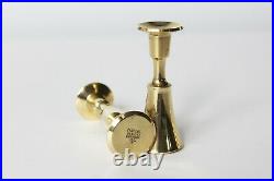2 Pc Dansk Designs IHQ Jens Harald Quistgaard Brass Candle Holders MULTIP AVAIL