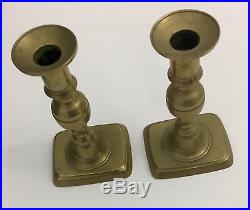 20th Century pair of Small Brass Candle Sticks