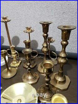 24 Candle Candlestick Holders Mixed Lot 19 pcs includ unity candleholder 3 in 1