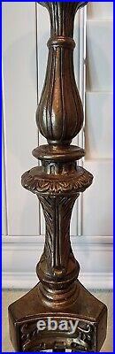 26 VTG Italian Bronze Brass Baroque Candlestick Estate Sale Find Candle Holder