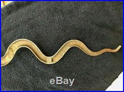 29 Vintage Brass Bronze Painted Cobra Snake Wall Sconce Candle Holder #18
