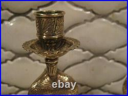 2pcs vintage candlestick brass candelabrum cobra snakes candelabra decor 15 cm