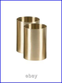 3 Inch Brass Replacement Sockets for Candle Holders, Holds 2 In Diameter Candle