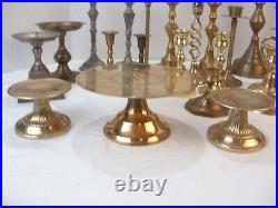 31 Brass Candlesticks & Candle Holders Votive & Pillar Candle Stands