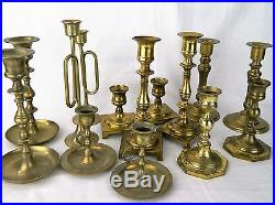 50 Candle Stick Holder Lot All 25 Matching Pair Set Vtg Antique Wedding Brass