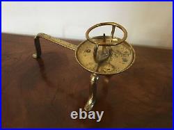 Antique 19th century French Brass Candlestick Pricket Stick Altar Candle Holder