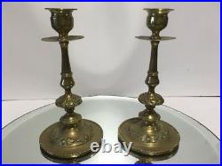 Antique Bronze/Brass Art Nouveau Victorian Candlestick/Candleholder