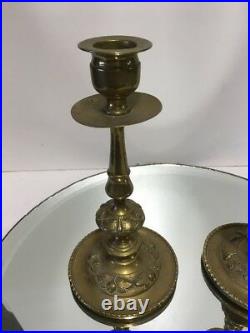 Antique Bronze/Brass Art Nouveau Victorian Candlestick/Candleholder