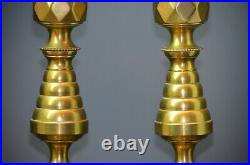 Antique English Brass Candlestick Holders England RB223580