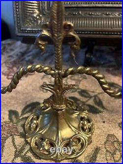 Antique French Brass Candelabra