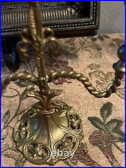 Antique French Brass Candelabra