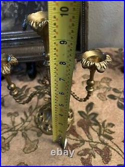 Antique French Brass Candelabra