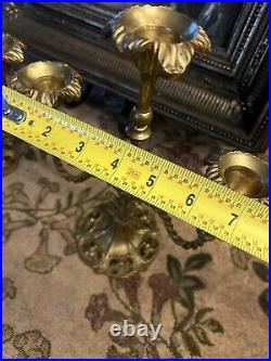 Antique French Brass Candelabra