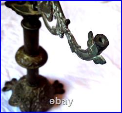 Antique French Brass Candelabra 1830-1890 Christian Orthodox Candle Holder
