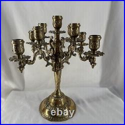 Antique Italian Brass Candelabrum