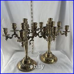 Antique Italian Brass Candelabrum