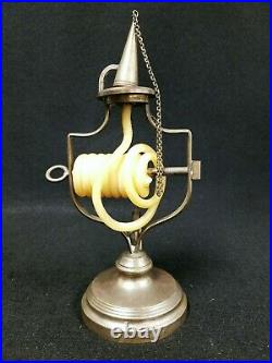 Antique Italian Brass Wax Jack Chamber Stick Candle