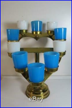 Antique Religious Catholic Altar Brass Candle Holder (10) Candelabra Heart