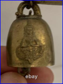 Antique Supannahong Sami Dragon Gondola Boat Candle Holder Brass Menorah 23