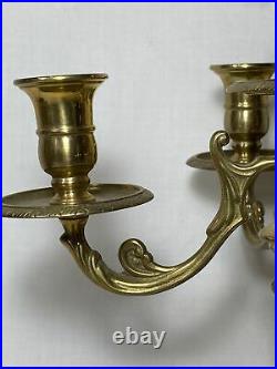 Antique Vintage 4 arm Candelabra Candle Holder Solid Brass Beautiful