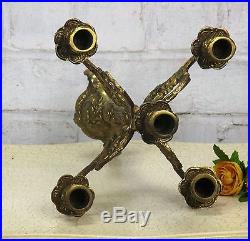 Antique Vintage 5 arm Candelabra Candle Holder Gorgeous Brass Ornate Gorgeous