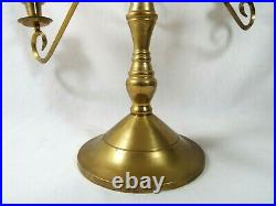 Antique Vintage Ornate XLARGE Heavy Brass 16 arm 20 H Candelabra Candle Holder