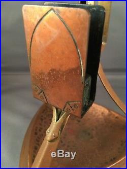 Antique Wmf Secessionist / Arts & Crafts Copper & Brass Candle Holder C1900-20
