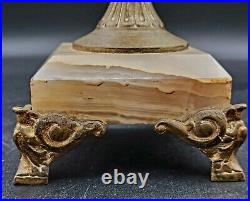 B&H Bradley & Hubbard Antique Brass Candlesticks Decorative Arts Candle Holders