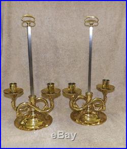 BALDWIN BRASS 2 Serpentine Double Swing Arm Candelabras Candle Holders 7044.030