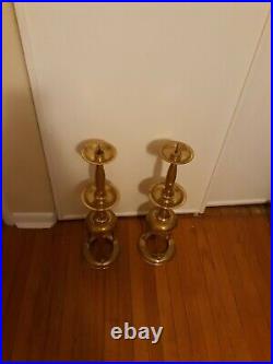 BRASS Candlestick Floor Standing Candle Holder Large 25