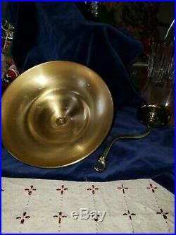 Baldwin Brass Bruton Candle Sconce with Brass Smoke Bell RARE