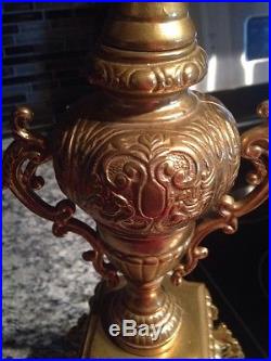 Beautiful Bronze/Brass Italian Candelabra 5 Arms Vintage Antique