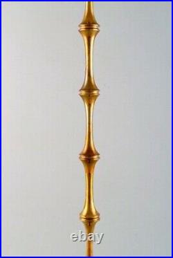 Bjørn Wiinblad (1918-2006). Very tall Hurricane candle holder in brass, 1970's