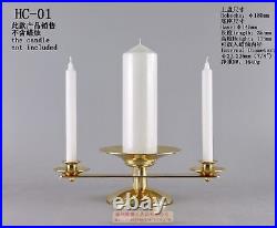 Brass Candle Holder Candlestick Wedding Decor, 4 1/2 High HC-01