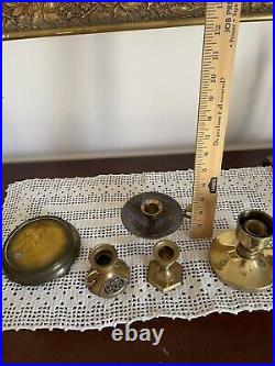 Brass Candle Holder Lot (21) Vintage