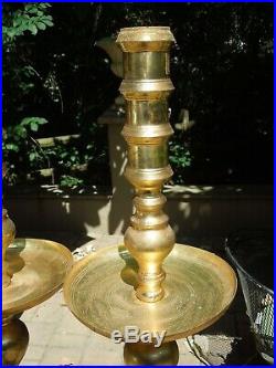 Brass Pair of 60 Tall Large Church Candlesticks Candle Holders James Quality