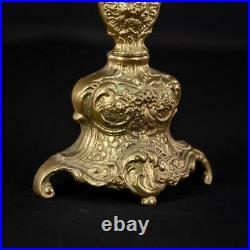 Candelabra Bronze Candle Holder Baroque Gilded Brass French 5 Lights 16.5