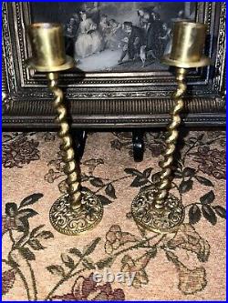 Candle Holder Brass Ornate