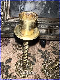 Candle Holder Brass Ornate