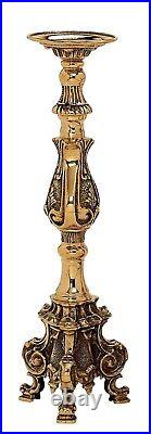 Candlestick Candle Holder For Church Brass Style Baroque Height 40 CM
