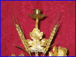 Candlesticks, 19th C. French Gilt Brass