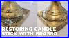 Cleaning Heavily Tarnished Brass Candlesticks With Brasso