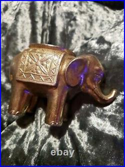 Elephant Brass Candle Holder Made In Japan